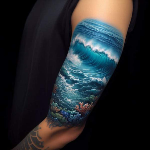 Ocean Wave Tattoo - Ocean Wave Tattoo; Navarre, Florida